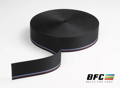 Cinta negra BMW premium para cinturón de seguridad