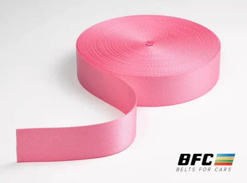 Cinta rosa premium para cinturón de seguridad
