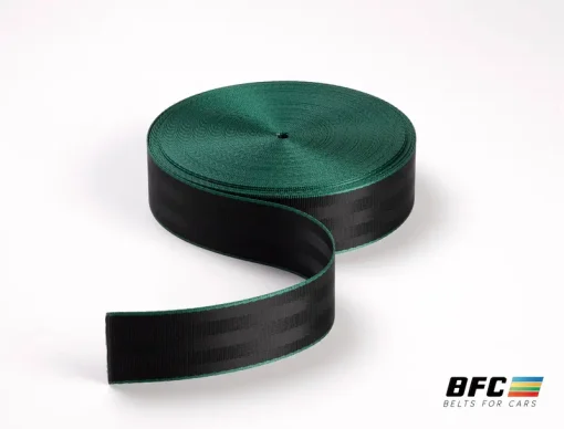 Cinta Negro/aguamarina standard para cinturón de seguridad